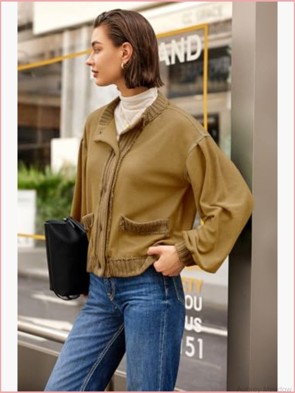Lightweight Button Down Cardigan Sweatshirt with Pockets - Picture 4 of 6
